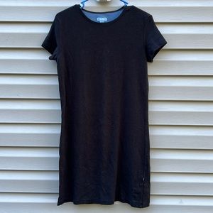 Horny Toad | Black Tshirt Dress Short Sleeve Pullover size Small